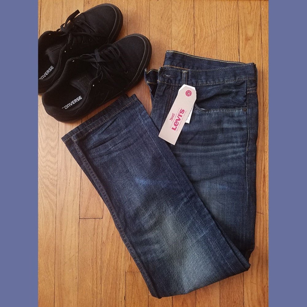 Levi's Men's 513 Slim Straight 34x30 Blue Jean NWT